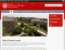 Tablet Screenshot of generalcounsel.illinoisstate.edu