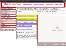 Tablet Screenshot of mailservices.illinoisstate.edu