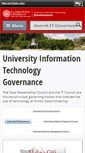 Mobile Screenshot of itgovernance.illinoisstate.edu