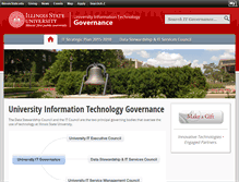 Tablet Screenshot of itgovernance.illinoisstate.edu