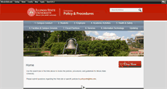 Desktop Screenshot of policy.illinoisstate.edu