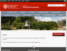 Tablet Screenshot of policy.illinoisstate.edu