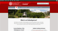 Desktop Screenshot of ombudsperson.illinoisstate.edu