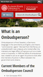 Mobile Screenshot of ombudsperson.illinoisstate.edu