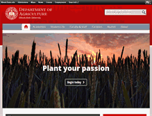 Tablet Screenshot of agriculture.illinoisstate.edu