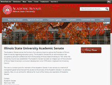 Tablet Screenshot of academicsenate.illinoisstate.edu