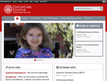 Tablet Screenshot of childcarecenter.illinoisstate.edu