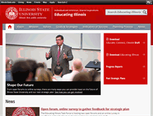 Tablet Screenshot of educatingillinois.illinoisstate.edu