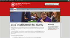 Desktop Screenshot of gened.illinoisstate.edu