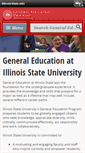 Mobile Screenshot of gened.illinoisstate.edu