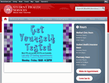 Tablet Screenshot of healthservices.illinoisstate.edu